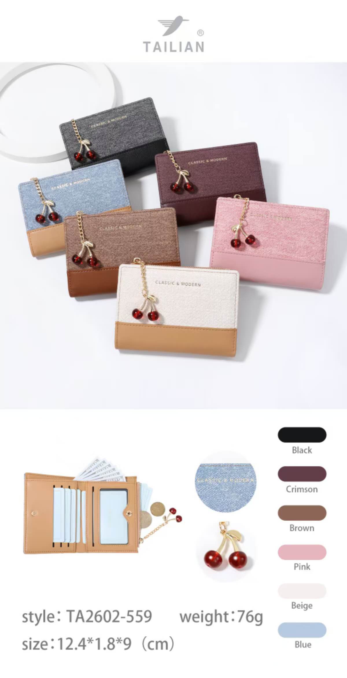 COLECCION BILLETERAS TAILIAN Y TAOMICMIC
